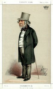 The Cool of the Evening, Lord Houghton, English poet and politician, 1870 by Carlo Pellegrini