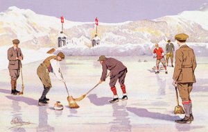 The Curling Rink by Carlo Pellegrini
