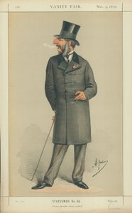 The Hon J C Vivian, Always Pleasant Always Genial, 5 November 1870, Vanity Fair Cartoon by Carlo Pellegrini