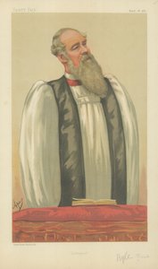 The Right Rev John Charles Ryle, Bishop of Liverpool, Liverpool, 26 March 1881, Vanity Fair Cartoon by Carlo Pellegrini