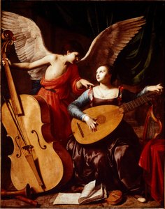 Saint Cecile and the Angel by Carlo Saraceni