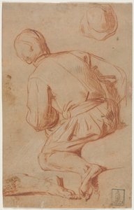 Rear View of Seated Man