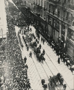 Funerals of Archdukes Franz Ferdinand of Austria and His Wife Killed in Sarajevo July 28 by Carlo Wulz
