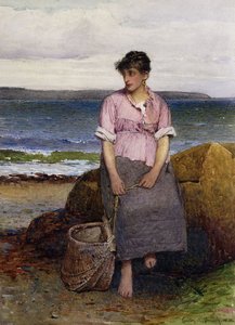 A Young Fishergirl by the Sea