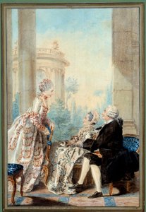 Monsieur et Madame de Saint Vast et Mademoiselle de Beauregard by Carmontelle