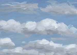 Fluffy Painted Clouds by Carrie Arnold