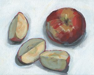 Fresh Cut Apples by Carrie Arnold