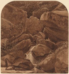 Rocks and Waterfall by Casimir Clayton Griswold
