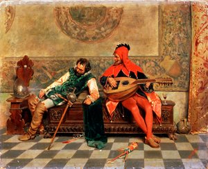 Drunk Warrior and Court Jester by Casimiro Tomba