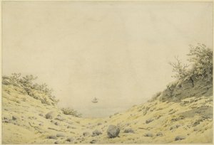 View through Dunes to the Sea by Caspar David Friedrich