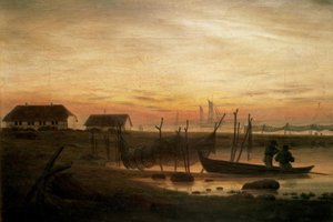 Coastal Landscape in Evening Light