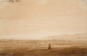 Landscape with an Obelisk, 1803 by Caspar David Friedrich