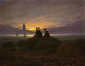 Moonrise by the Sea by Caspar David Friedrich