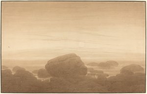 Moonrise on an Empty Shore