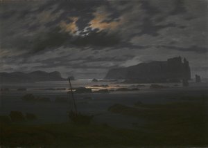 Northern Sea in the Moonlight, c1823 by Caspar David Friedrich