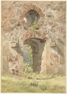 Ruin of the Monastery of the Holy Cross, Meissen by Caspar David Friedrich