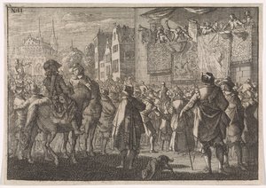 Proclamation of the Peace of Osnabrück in a City, 1648