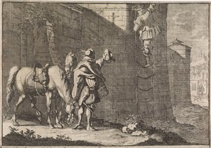 General Hans Georg von Arnim-Boitzenburg Escapes from Prison via a Rope Ladder, 1638