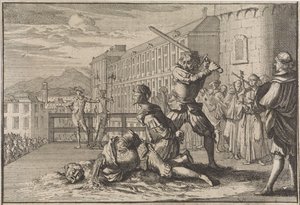 Beheading of the Marquis of Cinq-Mars and François De Thou, 1642