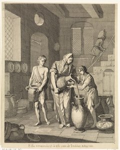 Elisa Helps a Poor Widow by Caspar Luyken