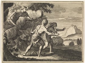 Expulsion from Paradise by Caspar Luyken