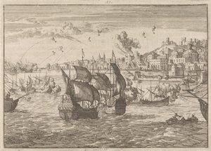 Genoa Bombarded by the French Fleet, 1684