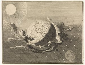Universe with Earth, Sun, Moon, and Stars by Caspar Luyken