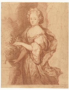 Portrait of a Noble Lady by Caspar Netscher