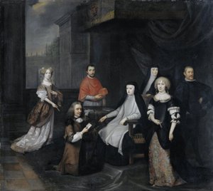 Reception of Ambassador van Beverningk by the Queen Maria-Anna of Austria