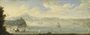 View of the Gulf of Naples by Caspar van Wittel (circle of)