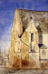 Old Church, Tours, France, 1880 by Cass Gilbert