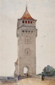 Pont Valentre, Cahors by Cass Gilbert