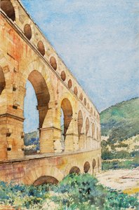 Pont du Gard, France, 1926 by Cass Gilbert