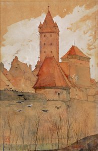 Towers from the City Wall, Nuremberg, 1897