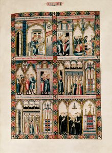 Miniatures Dedicated to Saint Mary and Her Miracles, from Las Cantigas de Santa María (Songs of Saint Mary), Fol. 156