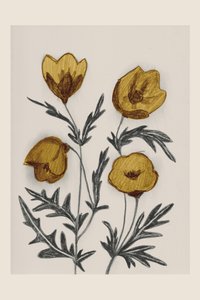 Vintage Golden Wildflowers
