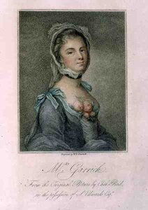 Mrs Garrick, engraved by W.P. Sherlock