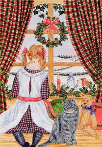 Christmas Morning at the Window