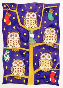 Five Wise Owls by Cathy Baxter