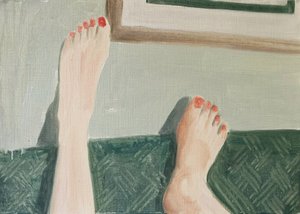28.04.20 She was on the phone by Cathy Lomax