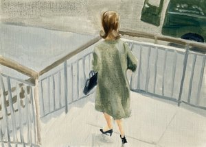 4.06.20 They were meeting to go to the hotel, 2020 by Cathy Lomax