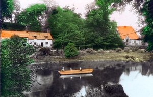 Erbistock Ferry and Church, Wrexham, 1926