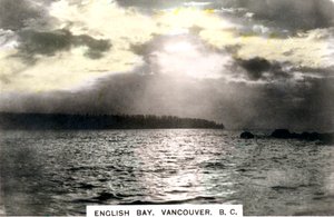 Sunset over English Bay, Vancouver, British Columbia, Canada, c1920s