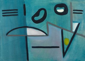 Blue Abstract by Caziel Caziel