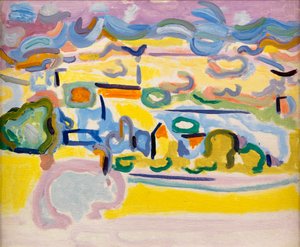 Fauvist Landscape, c.1945 by Caziel Caziel