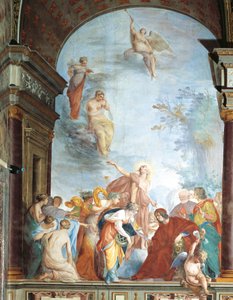 Fresco of Fame and St Anna-The deeds of Lorenzo de Medici, known as Magnificent