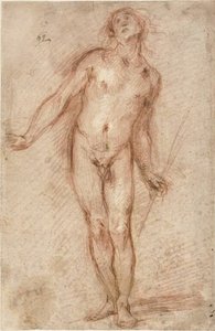 Standing Male Nude by Cecco Bravo