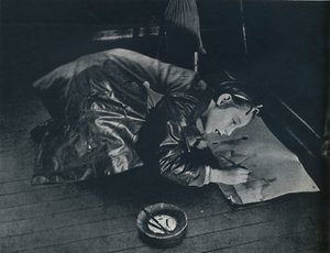 A little girl left behind imagines the trek to the country by Cecil Beaton