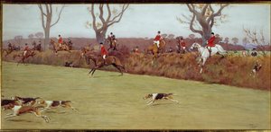 Hunting scene, the crew Blackmoor by Cecil Charles Windsor Aldin