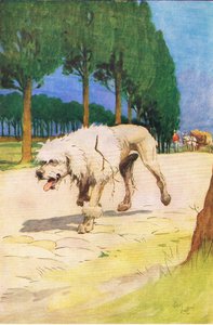 Moufflou, illustration from A Staircase of Stories published by Thomas Nelson & Sons Ltd 1940